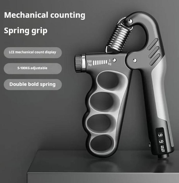 Кистьовий еспандер з лічильником 5–100 кг MA468 - мініатюра 4