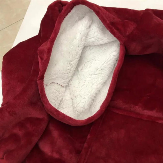 Плед-Толстовка з капюшоном і рукавами Huggle Hoodie Blanket 3-в-1 Унісекс - мініатюра 2