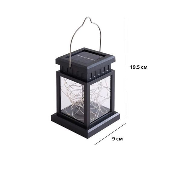 Вуличний декоративний світильник з сонячною панеллю HA-80 - мініатюра 2