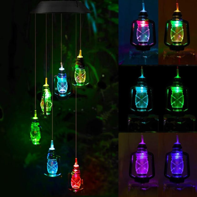 Світильник садовий Ліхтарі різнокольорові - мініатюра 2