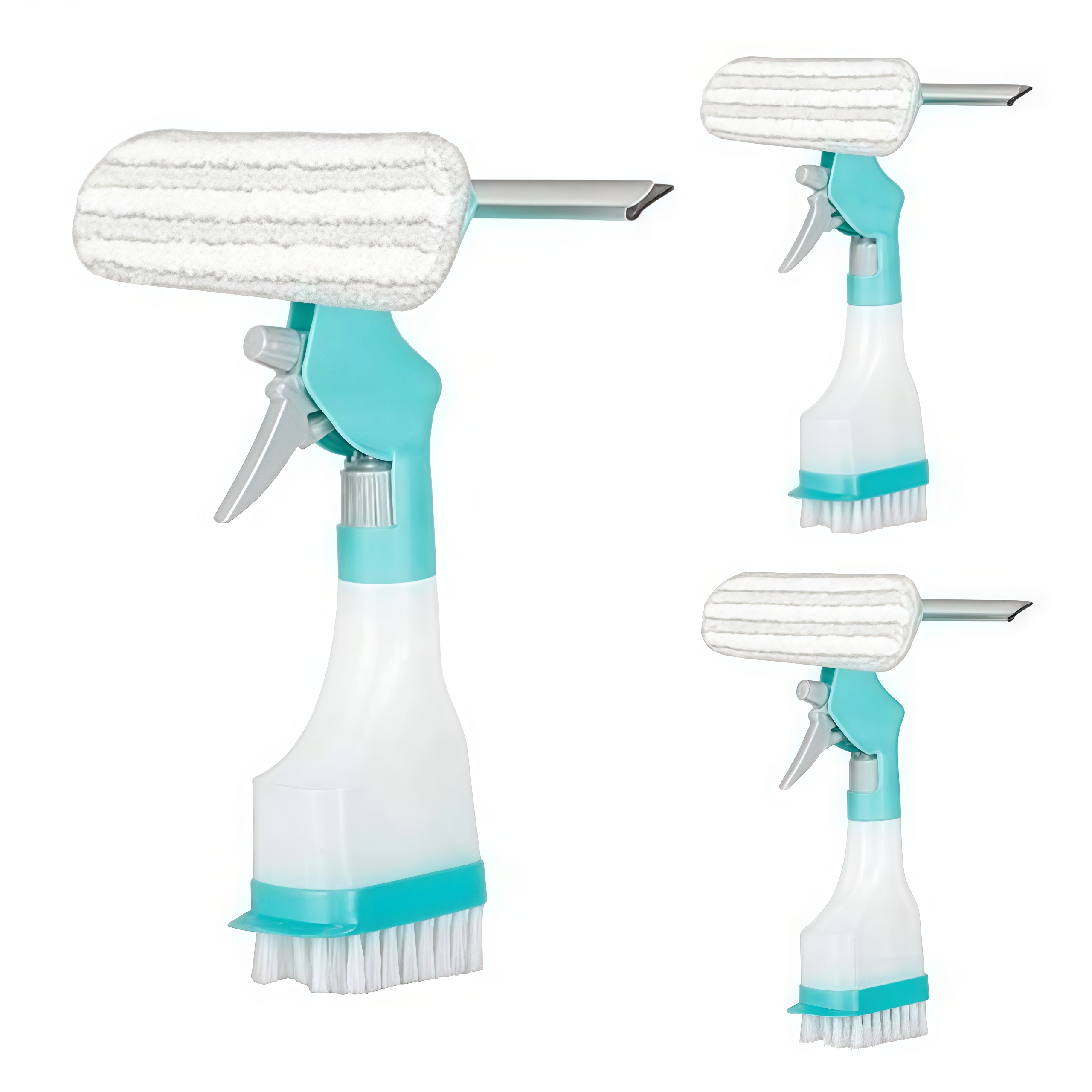 Щітка для миття вікон з насадками 0511/003T • Багатофункціональна щітка 3 в 1 для скла та гладких поверхонь