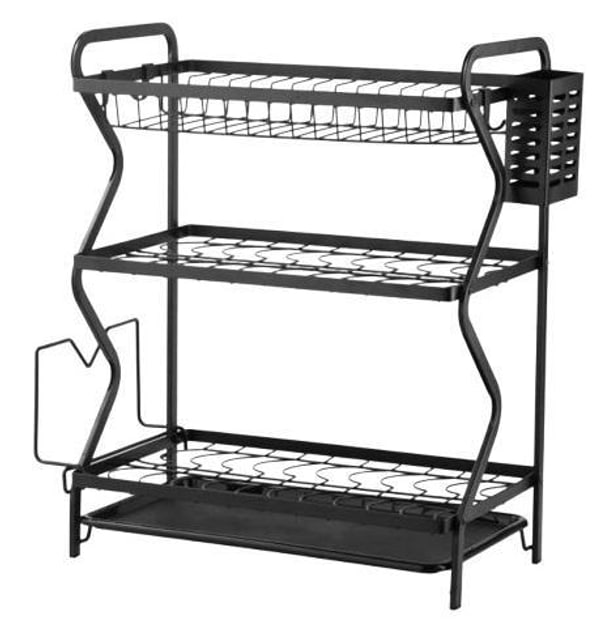 Сушарка для посуду EDENBERG EB-17987 • Триярусна настільна сушарка для кухні