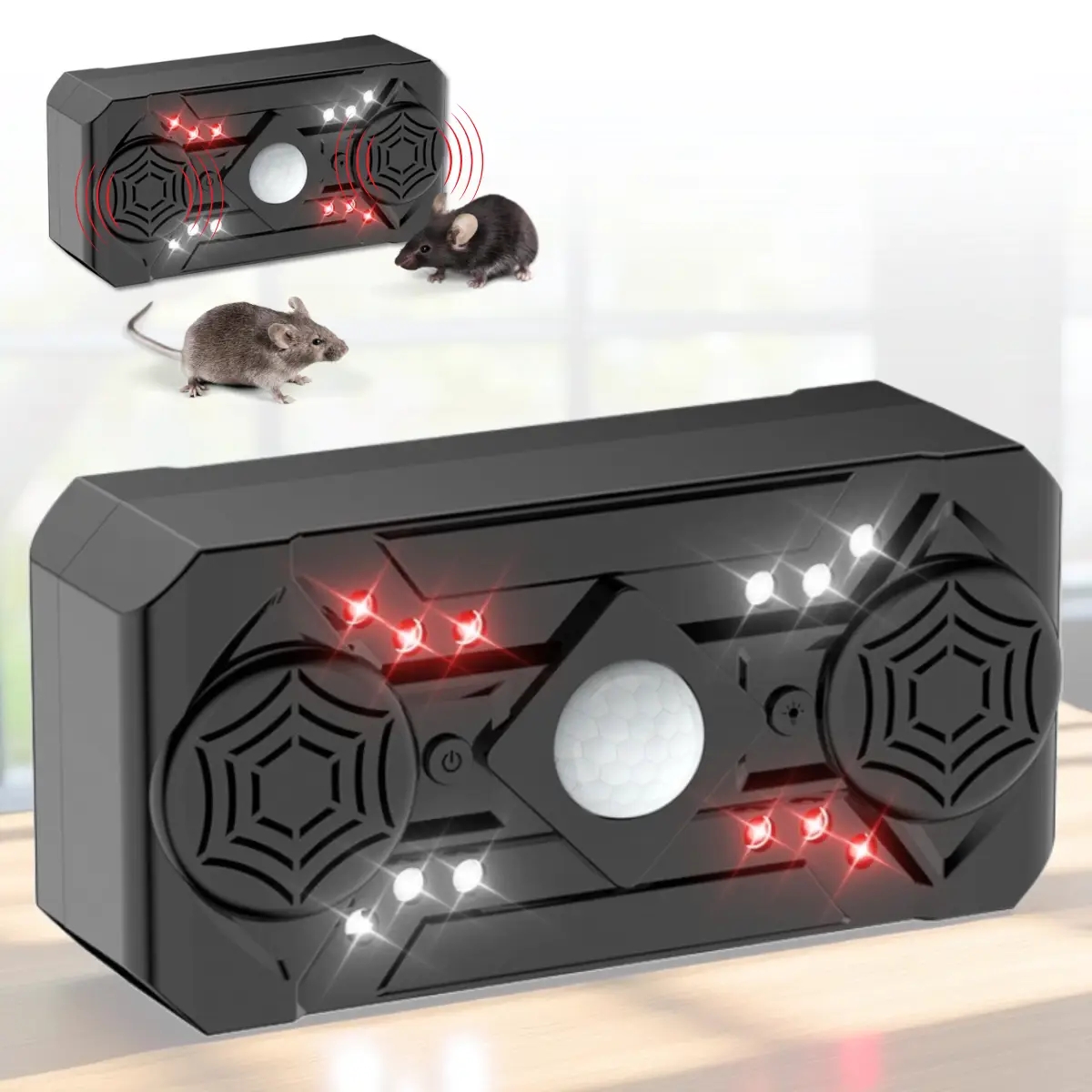 Ультразвуковий відлякувач гризунів та комах Siurn • Відлякувач мишей, щурів, тарганів і комарів 3 режими роботи USB