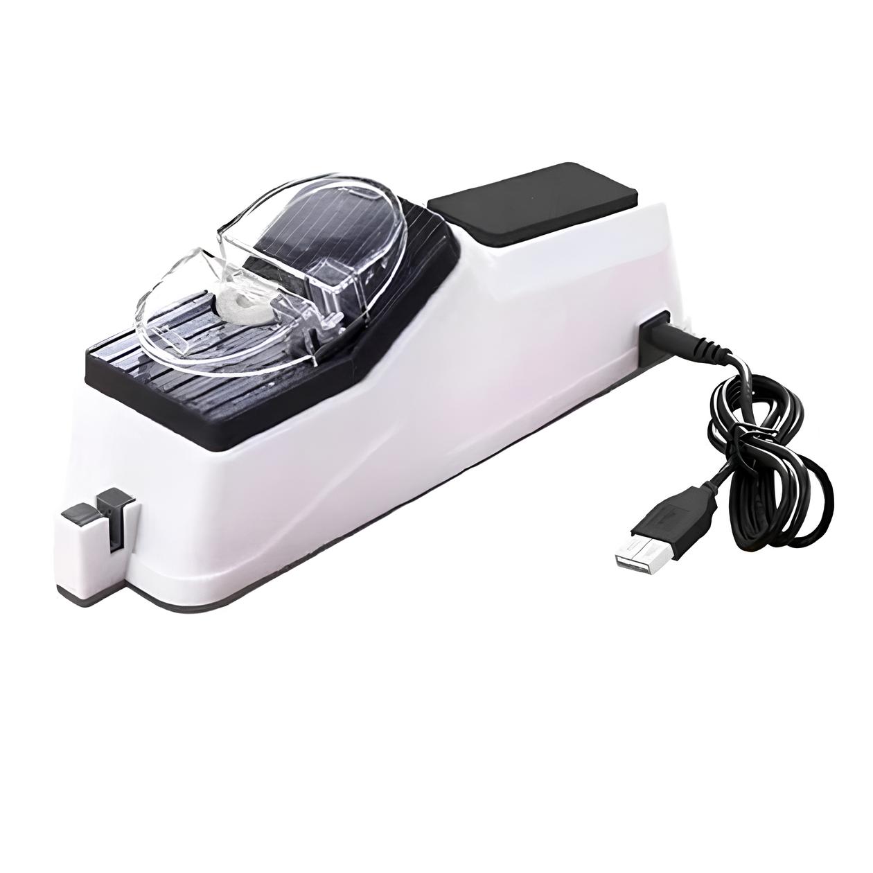 Електрична точилка для ножів 4 в 1 від USB • Універсальна стругачка для ножів, ножиць і викруток