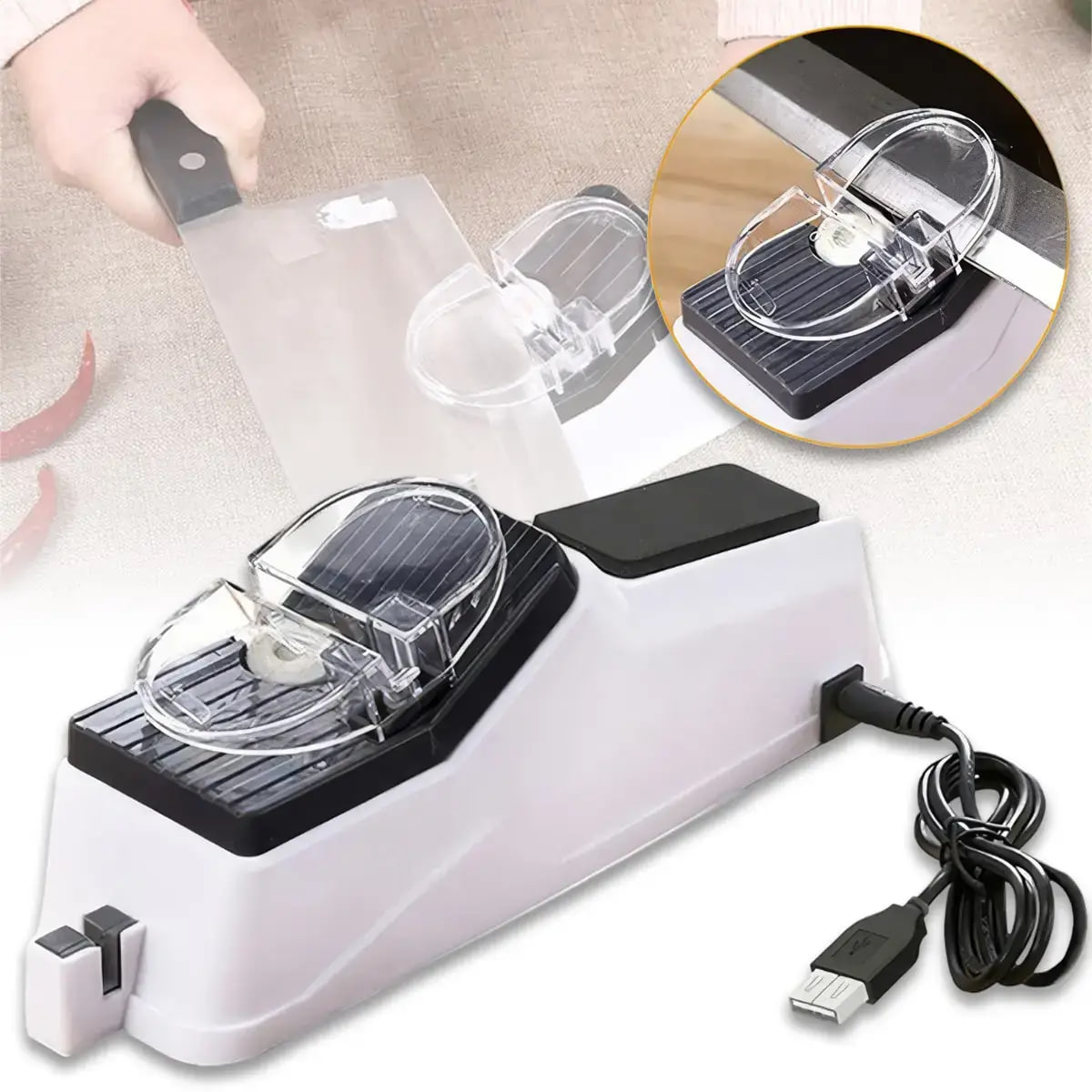 Електрична точилка для ножів 4 в 1 від USB - мініатюра 7