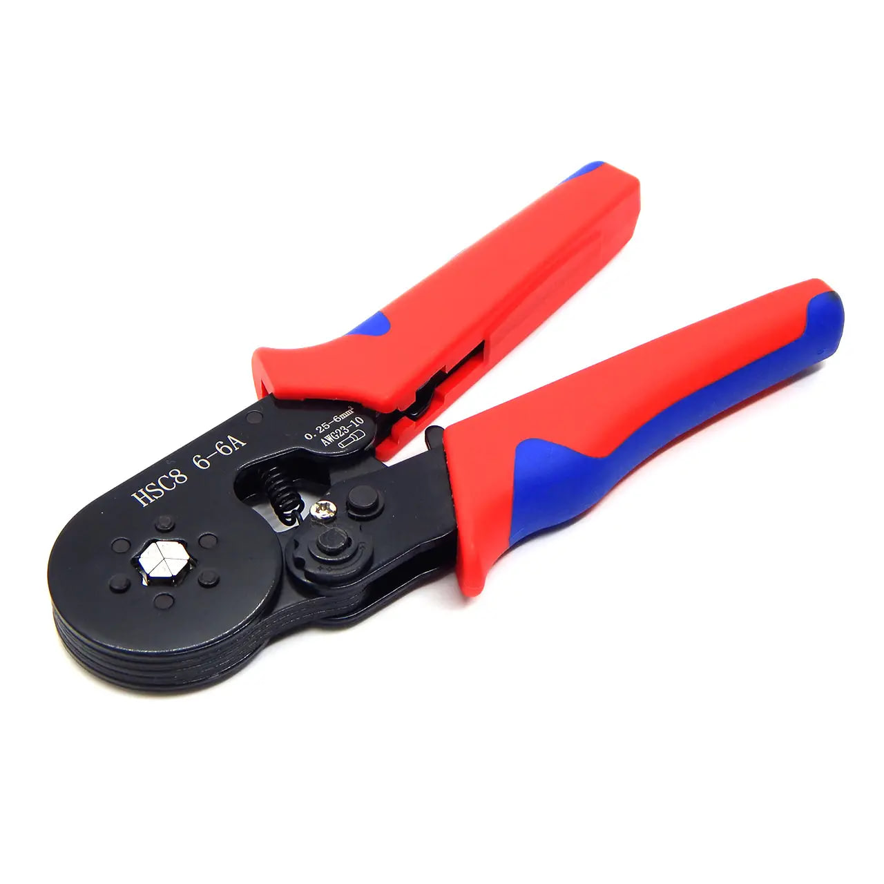 Механічний інструмент з храповим механізмом HSC8 6-4 • Інструмент для обтиску втулкових та штирьових кабельних наконечників