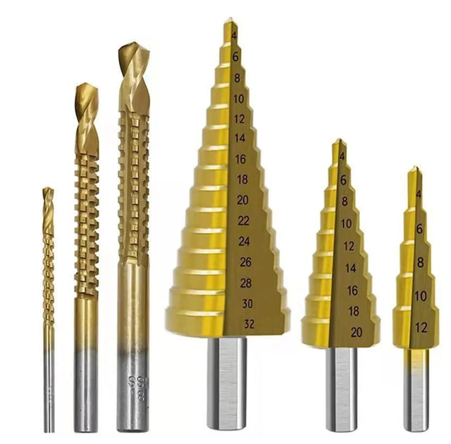 Набір ступінчастих свердел по металу з титановим покриттям у кейсі - мініатюра 5