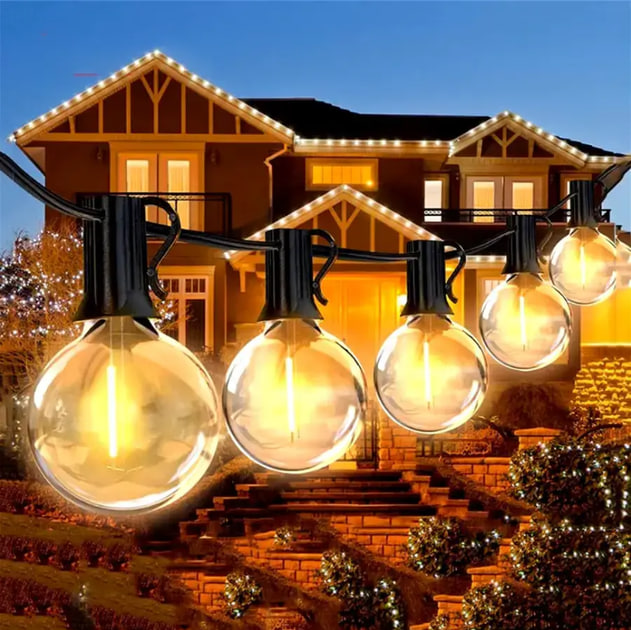 Гірлянда для вулиці 7.6 метра 25 LED G-40 HA-90 - мініатюра 3