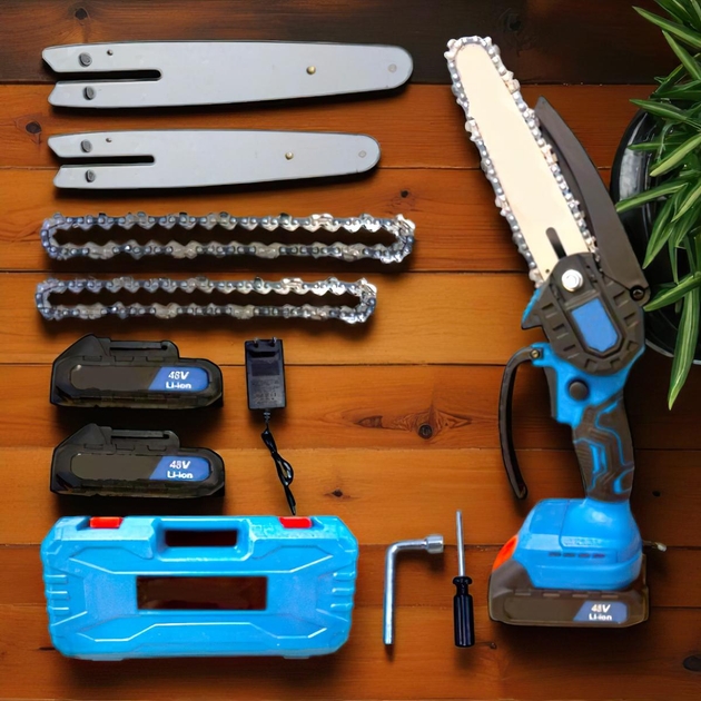 Акумуляторна ланцюгова пилка з 2 шинами Chain Saw 6 та 8 - мініатюра 2