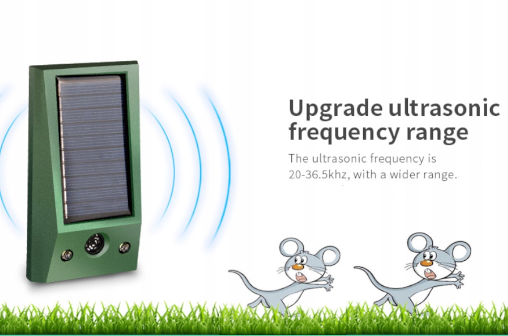 Сонячний ультразвуковий відлякувач тварин - мініатюра 2
