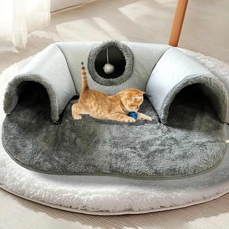 Ігровий тунельний килимок 2 в 1 Cat Bed - мініатюра 2