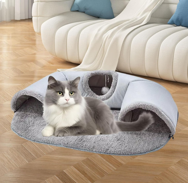 Ігровий тунельний килимок 2 в 1 Cat Bed - мініатюра 3