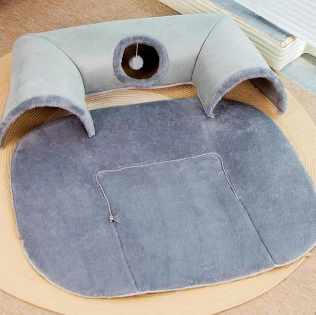 Ігровий тунельний килимок 2 в 1 Cat Bed - мініатюра 5