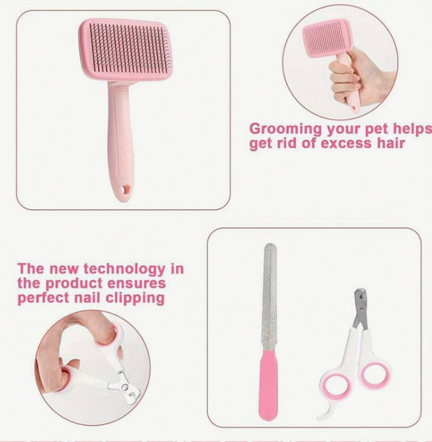 Набір інструментів для догляду за домашніми тваринами 6 в 1 - мініатюра 5