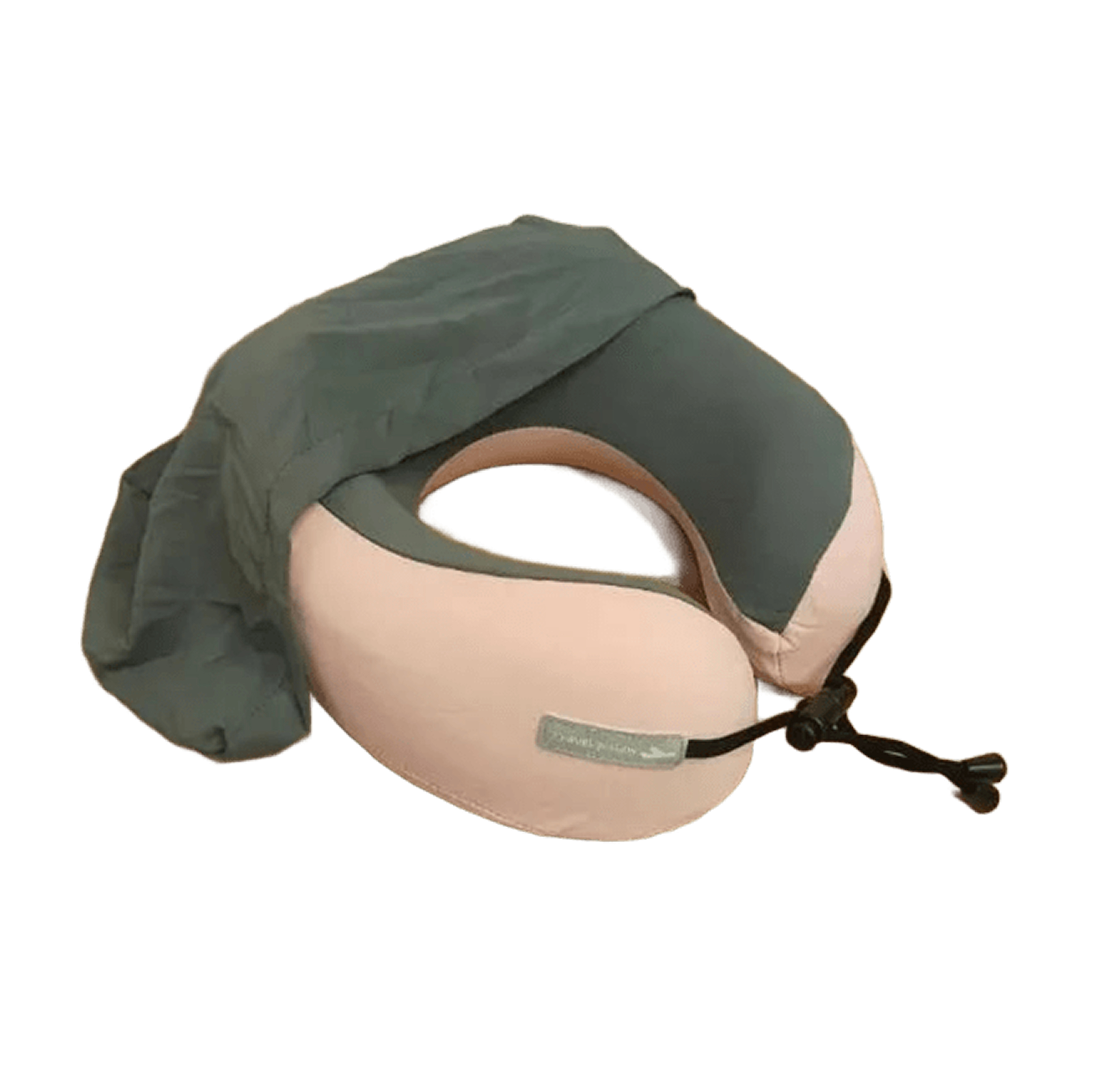 Дорожня подушка для подорожей з капюшоном • Подушка-комір для шиї та голови в дорогу