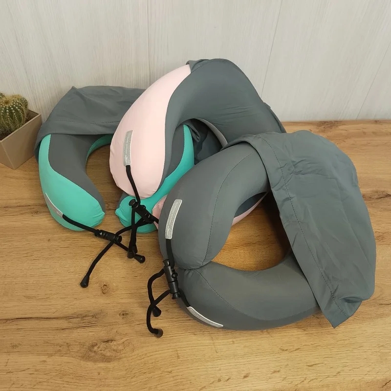 Дорожня подушка для подорожей з капюшоном - мініатюра 7