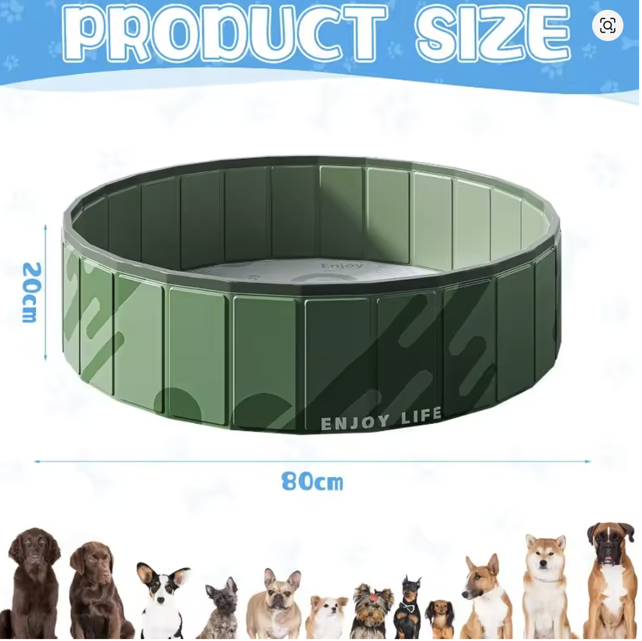 Складаний басейн для собак XL-1461 - мініатюра 3