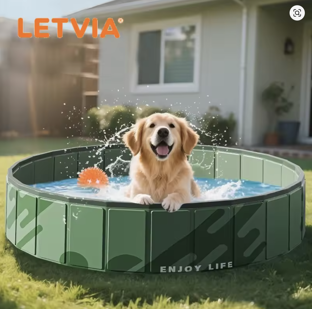 Складаний басейн для собак XL-1461 - мініатюра 4