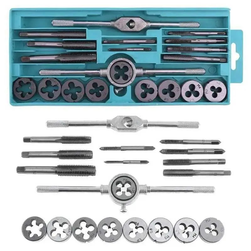 Набір мітчиків і плашок • 20 предметів для різьбових робіт ES-20