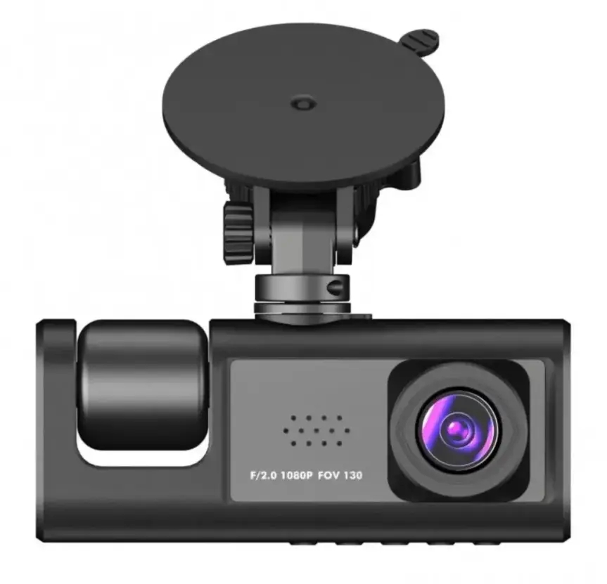 Відеореєстратор 3 камери Full HD 1080 Traffic recorder Z37 • Автомобільний відеореєстратор з трьома камерами DVR S1