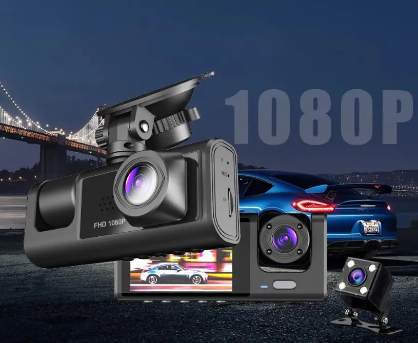 Відеореєстратор 3 камери Full HD 1080 Traffic recorder Z37 - мініатюра 2