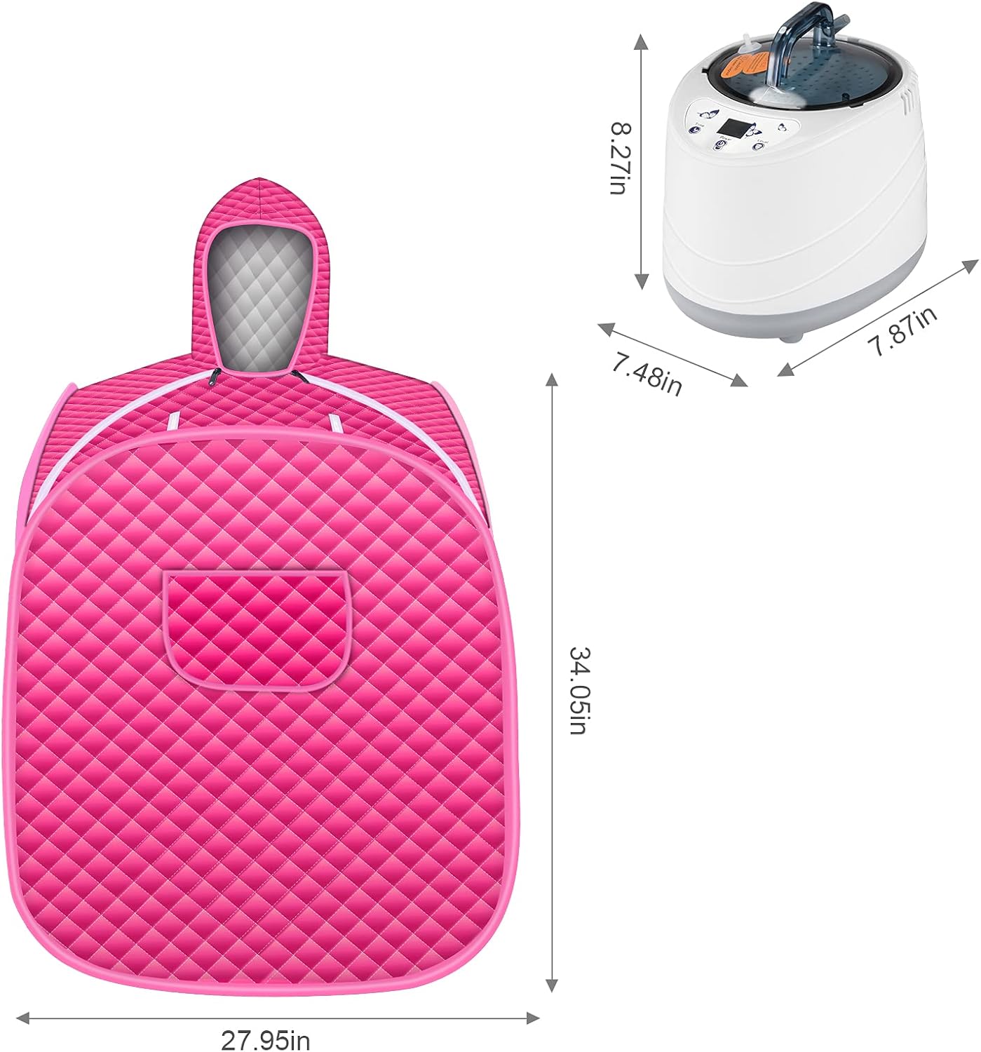 Портативна парова сауна 3 л 1000 Вт - мініатюра 3