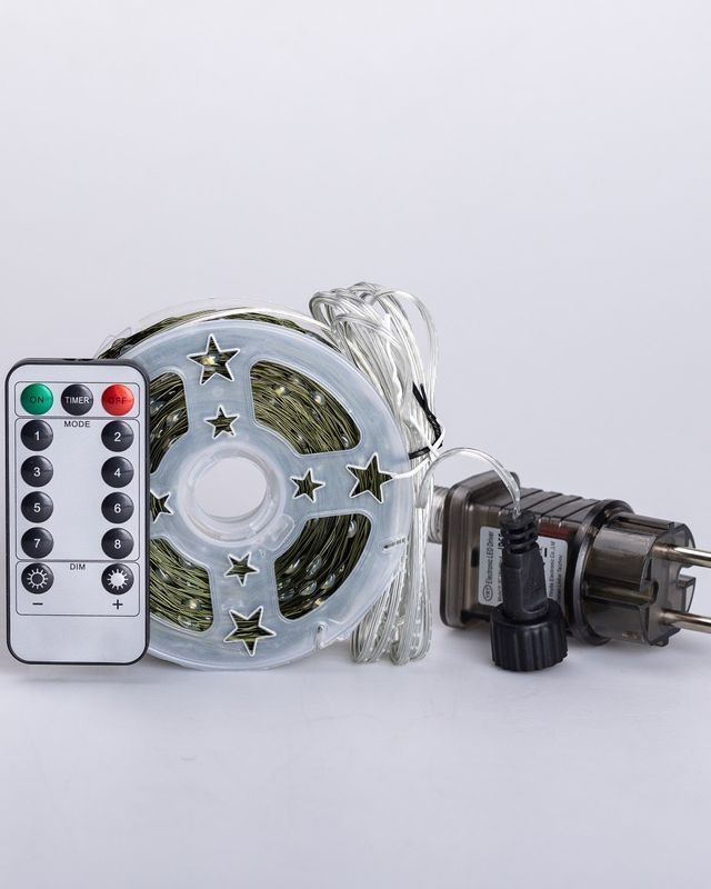 Світлодіодна USB гірлянда дріт Роса 100 LED 10 метрів - мініатюра 3