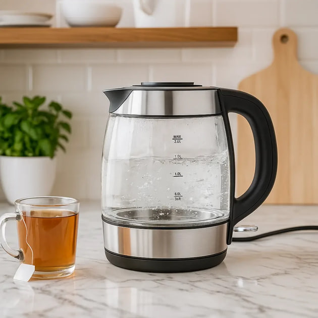 Електричний чайник MS-7946 скляний корпус - мініатюра 2