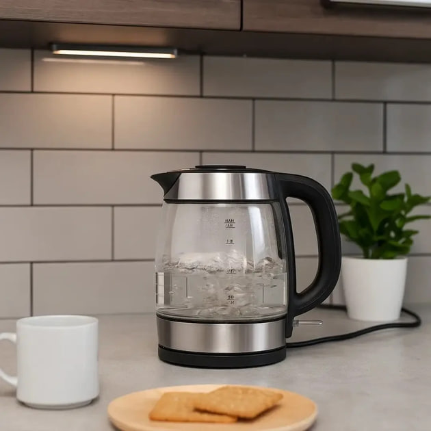 Електричний чайник MS-7946 скляний корпус - мініатюра 4