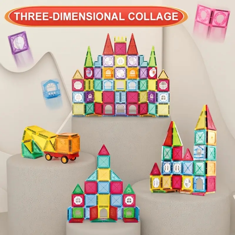 Дитячий конструктор D018 магнітні блоки - мініатюра 2