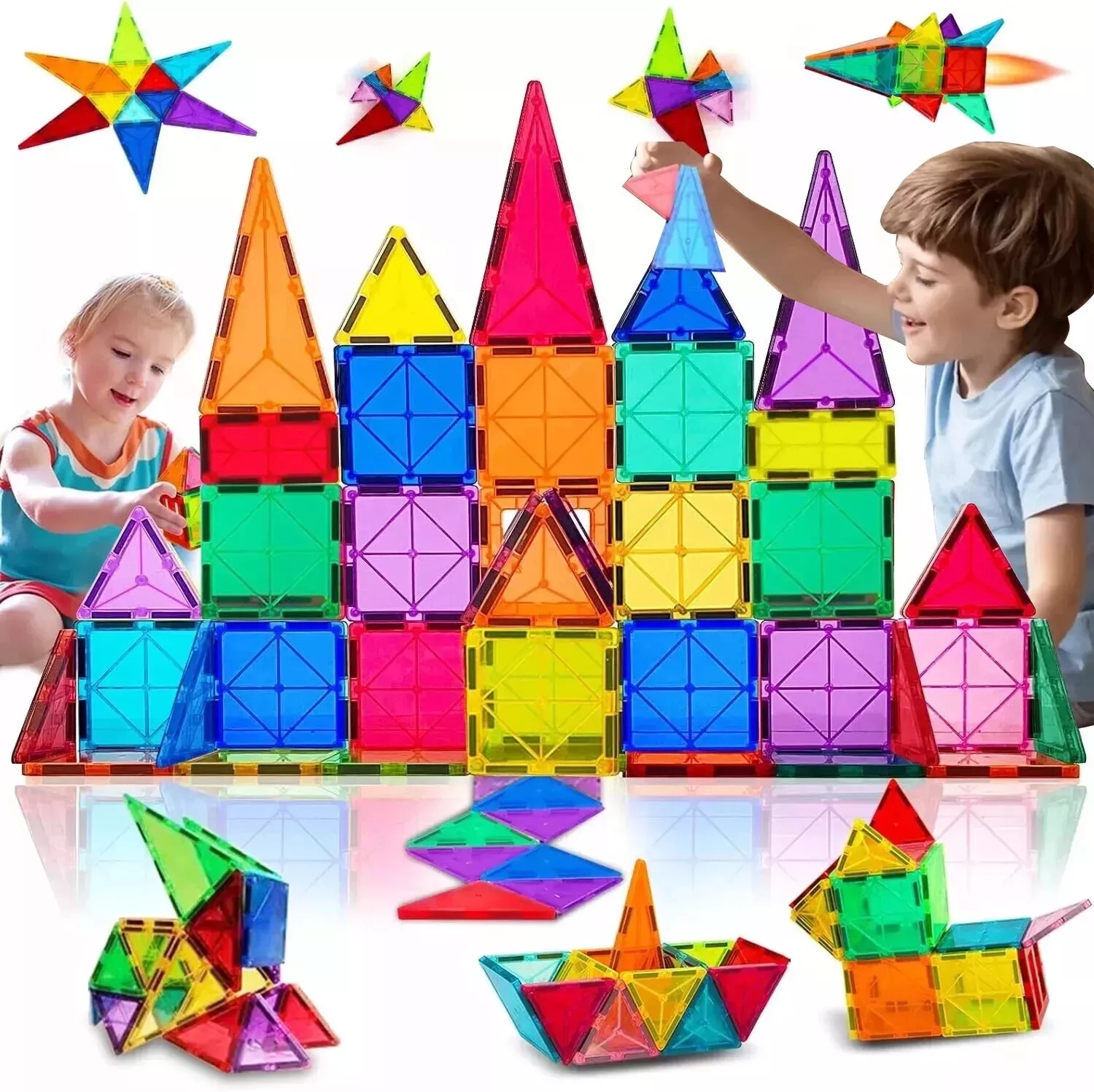 Дитячий конструктор D018 магнітні блоки - мініатюра 6