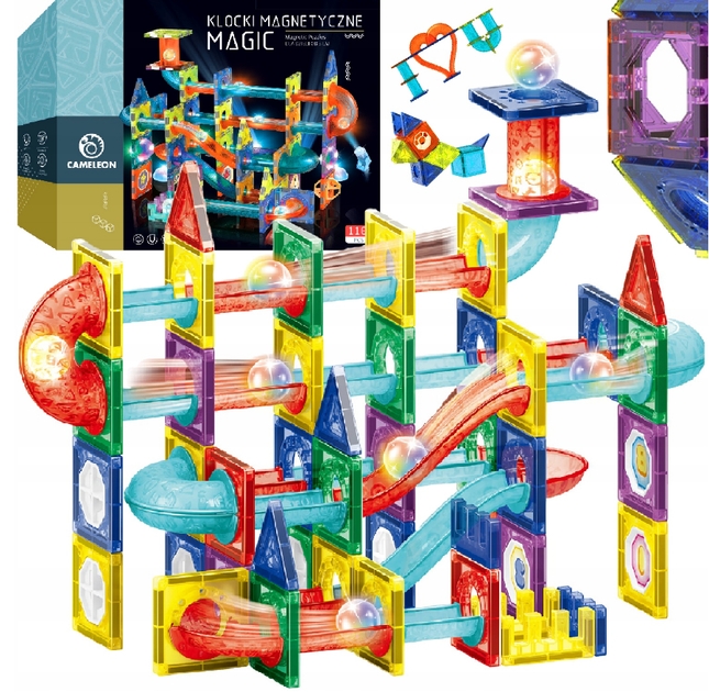 Дитячий магнітний конструктор G025 «Чарівне світло» - мініатюра 3