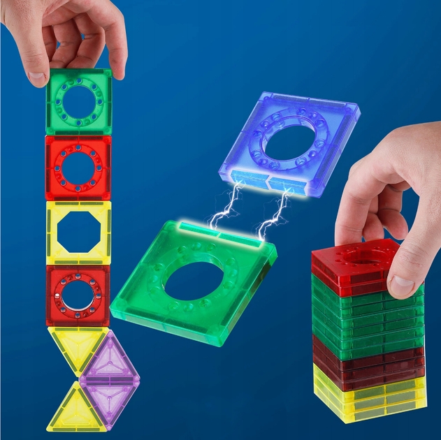 Дитячий магнітний конструктор G025 «Чарівне світло» - мініатюра 5