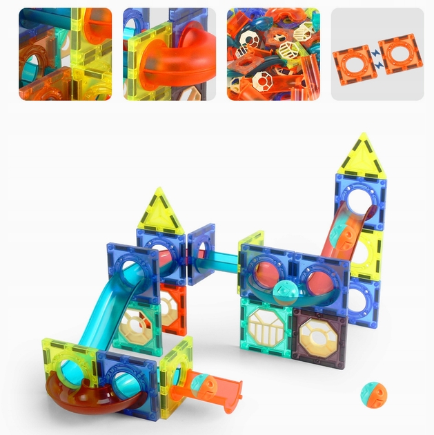 Дитячий магнітний конструктор G025 «Чарівне світло» - мініатюра 6