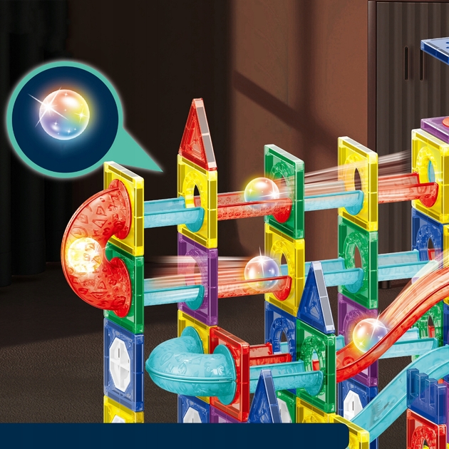 Дитячий магнітний конструктор G025 «Чарівне світло» - мініатюра 8