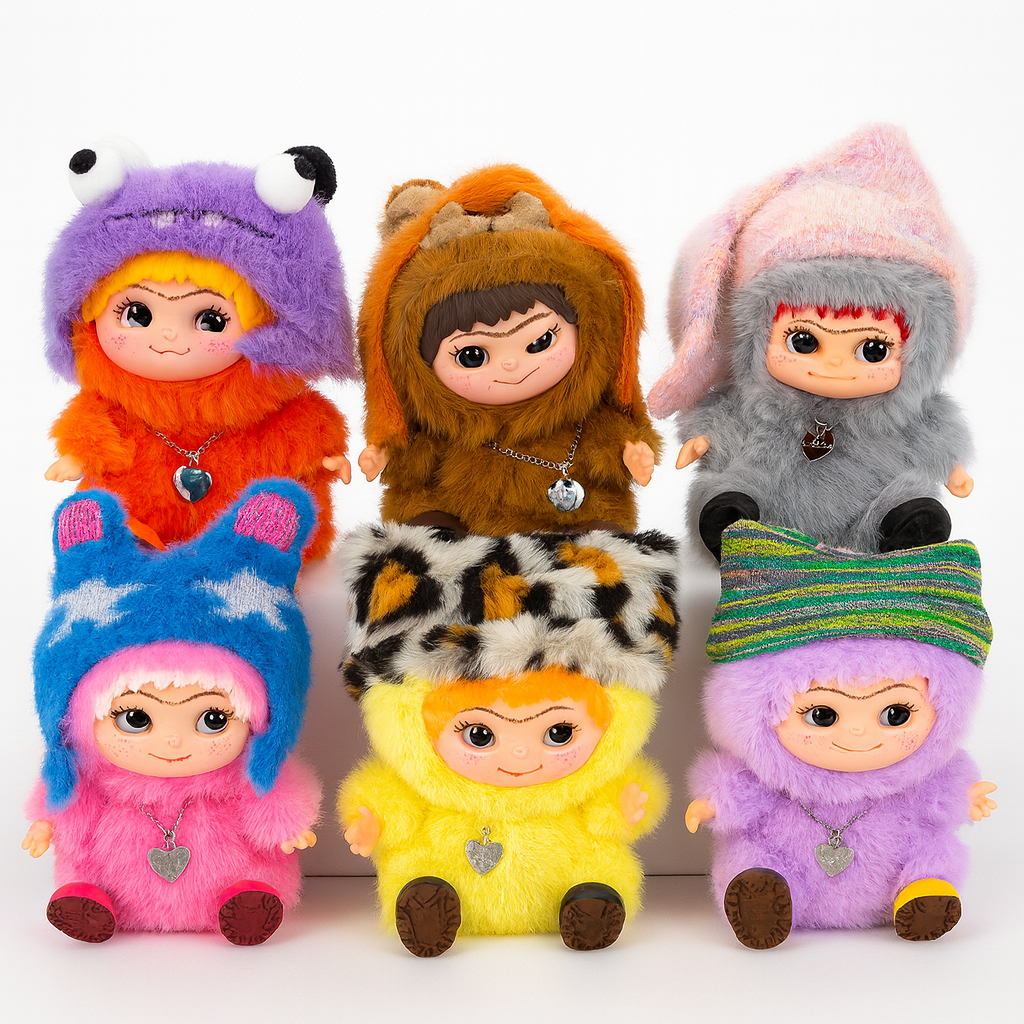 Дитяча іграшка-брелок Вакуку 1 колекція 16 см • М’яка колекційна іграшка-сюрприз Wakuku в коробці