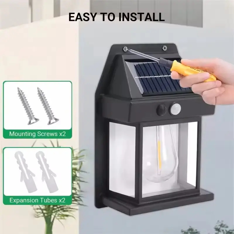 Лампа з датчиком руху 3 режими освітлення для саду SOLAR WALL LAMP Kt-888 - мініатюра 3