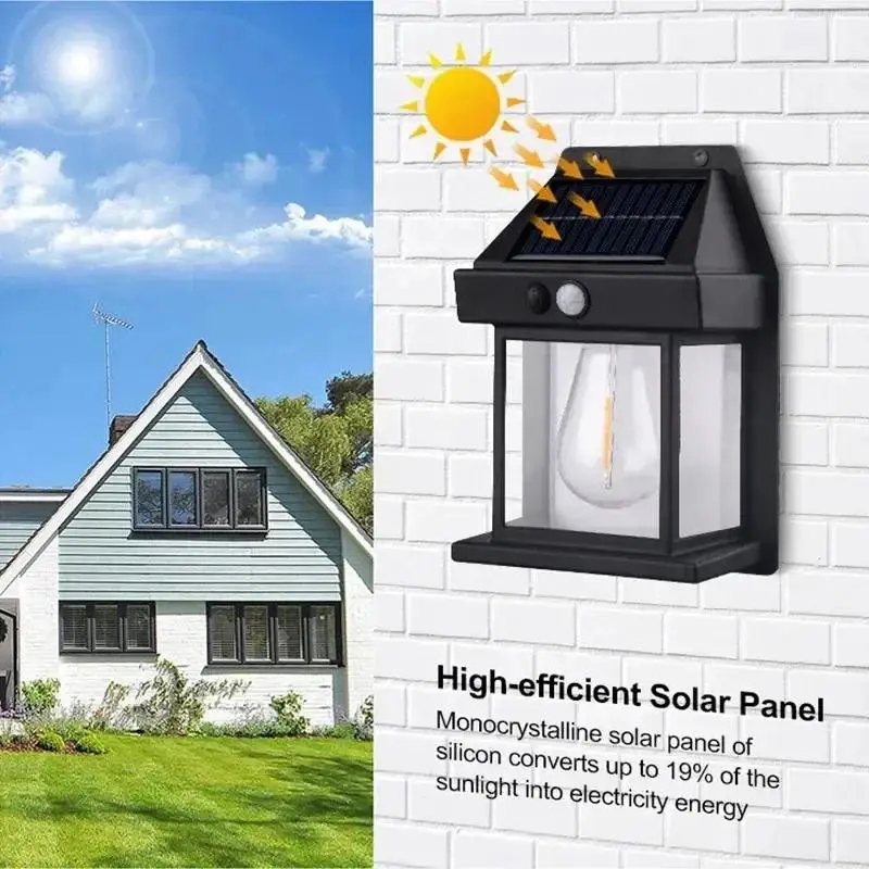 Лампа з датчиком руху 3 режими освітлення для саду SOLAR WALL LAMP Kt-888 - мініатюра 6