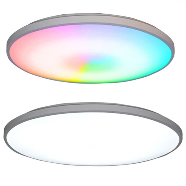 Стельовий світильник Ceiling Lamp Smart з RGB-підсвічуванням та пультом керування • LED люстра 24 Вт для сучасного інтер'єру