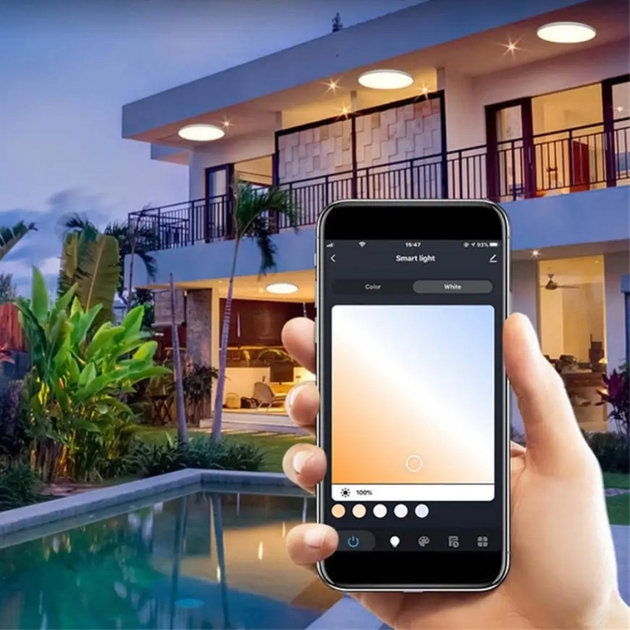 Стельовий світильник Ceiling Lamp Smart з RGB-підсвічуванням та пультом керування - мініатюра 3