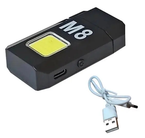 USB запальничка з ліхтариком Lovers LV-6002 - мініатюра 3