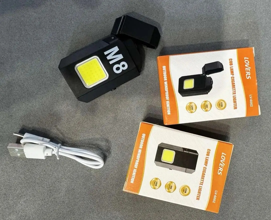 USB запальничка з ліхтариком Lovers LV-6002 - мініатюра 6