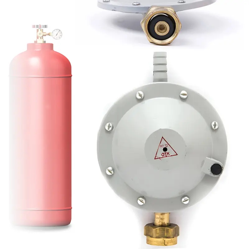 Редуктор для пропанових балонів РДСГ 1-1,2 • Газовий редуктор низького тиску PRV-287 для побутового та кемпінгового використання