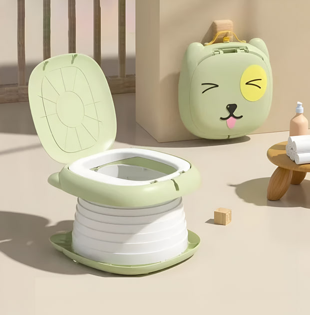 Складний дитячий унітаз • Зручний і компактний горщик для дому та поїздок