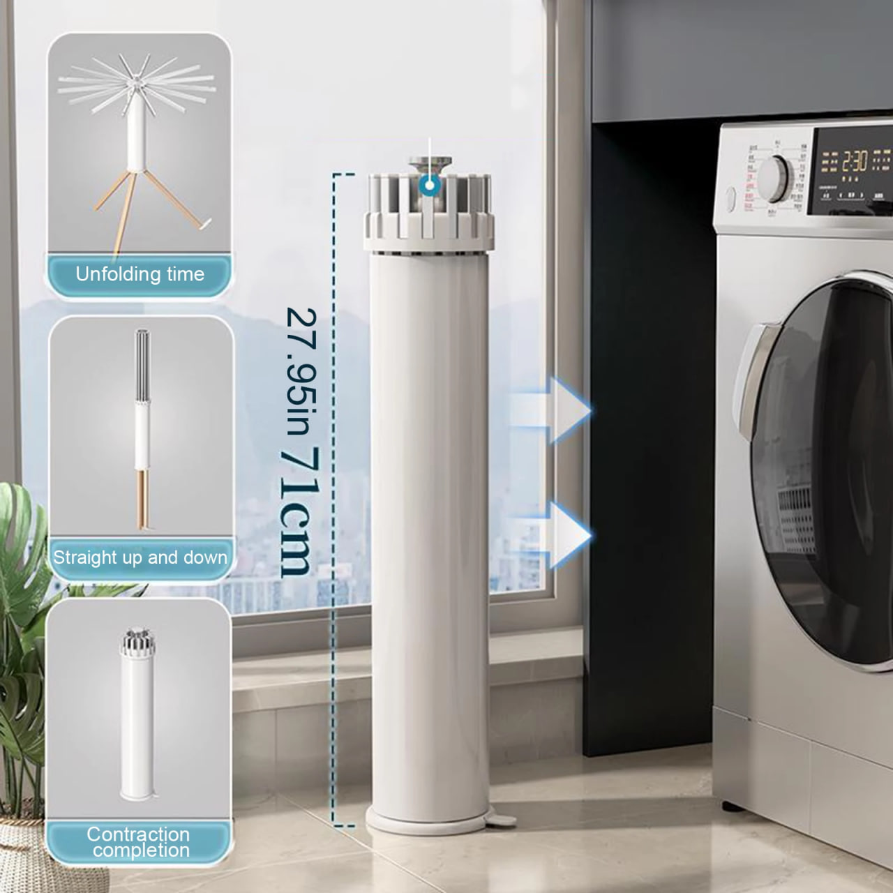 Сушарка для білизни складана Octopus 112×120 см - мініатюра 3