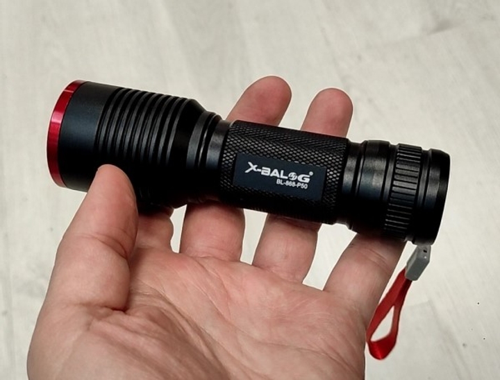 Тактичний ручний акумуляторний ліхтар Police Zoom X-Balog BL-868 - мініатюра 3