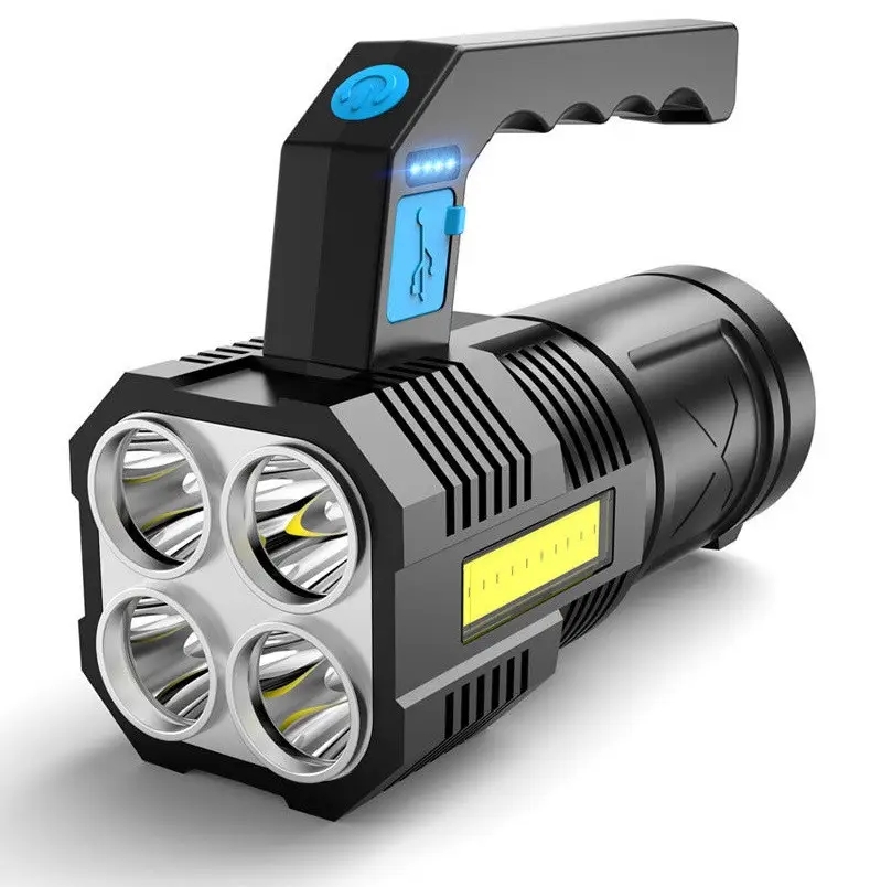 Ручний ліхтар Bailong BL X502 • Потужний ліхтарик з COB-світлом та USB зарядкою