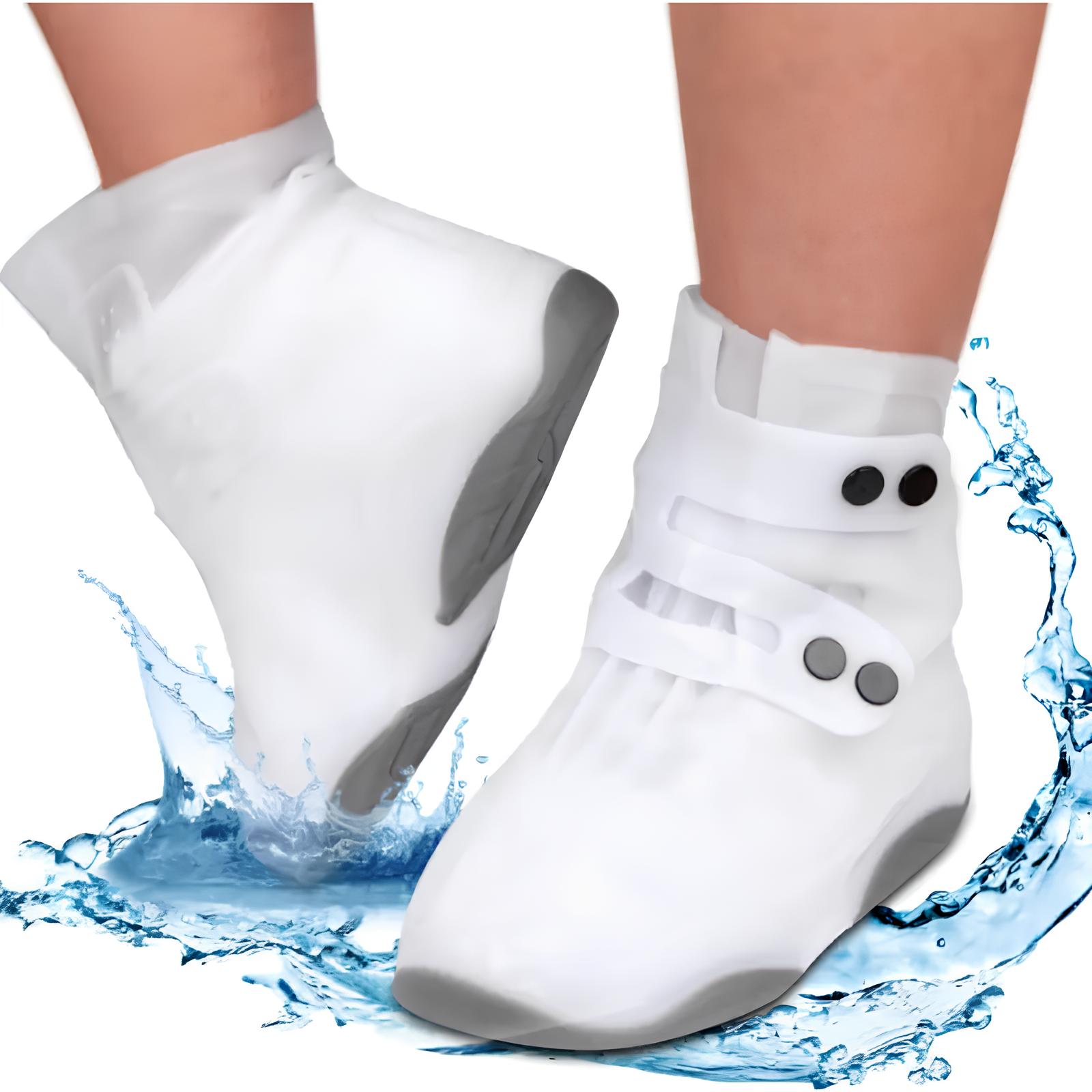 Бахіли силіконові на взуття 43-45 • Багаторазові чохли від дощу для захисту взуття