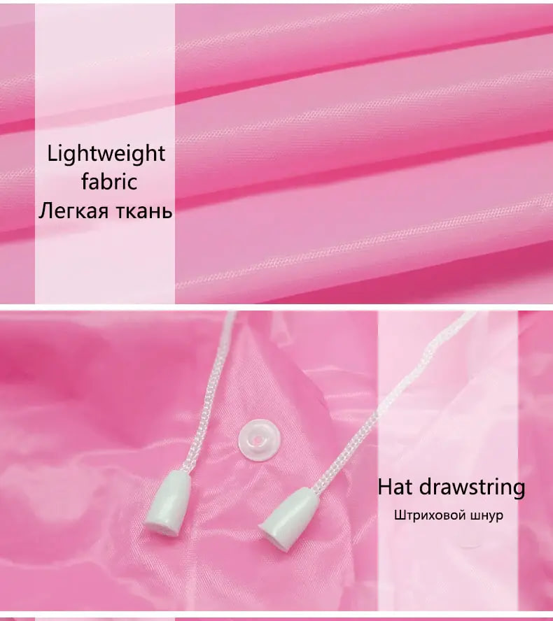 Універсальний прозорий водонепроникний жіночий та чоловічий дощовик D-192 - мініатюра 3