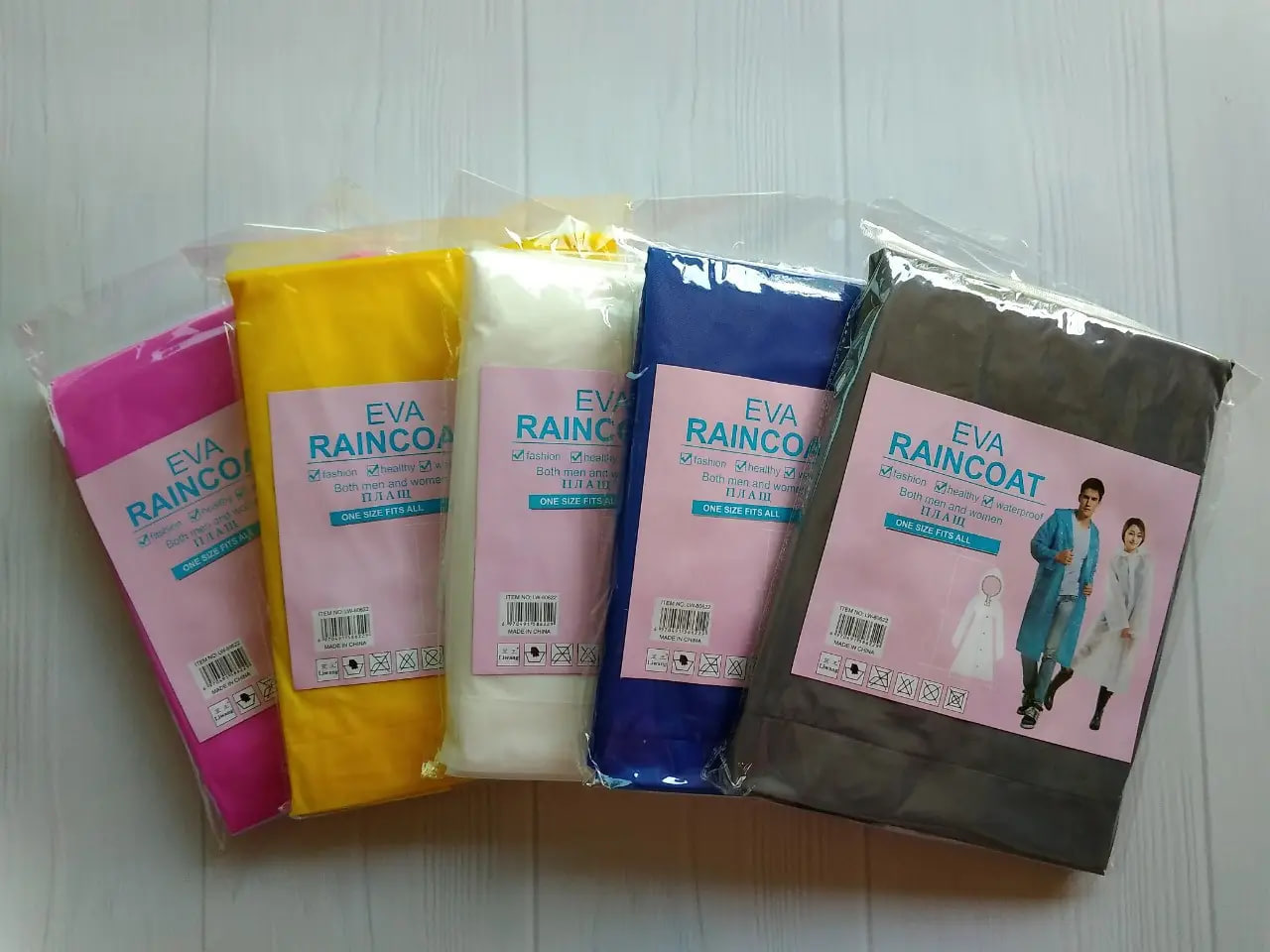 Універсальний прозорий водонепроникний жіночий та чоловічий дощовик D-192 - мініатюра 9